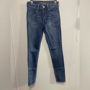 American Eagle Outfitters Dark Blue Skinny Jeans